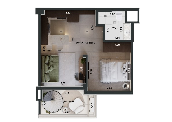 AP Cobertura 66m²