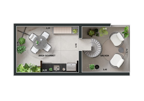 AP Cobertura 52m²