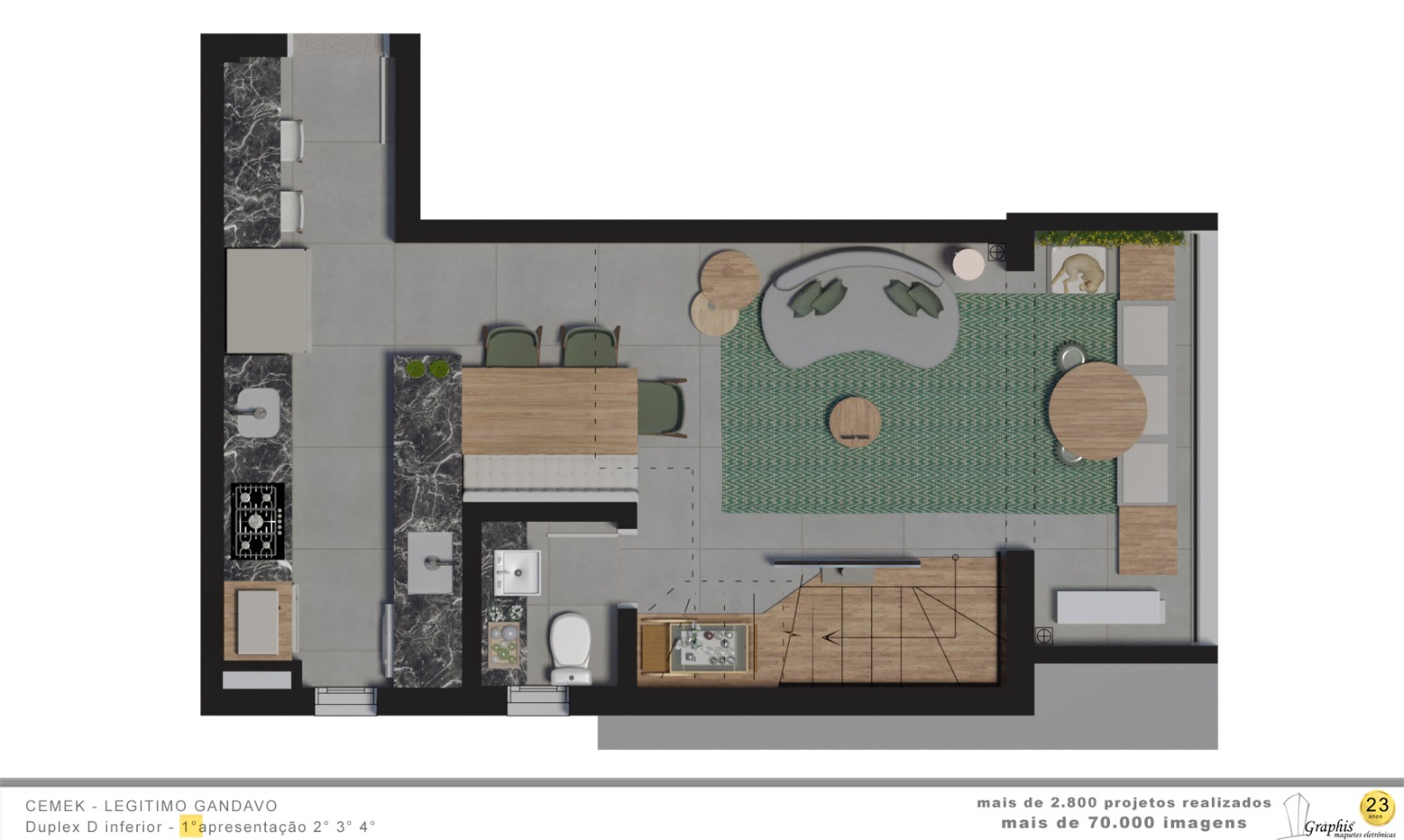 Studio duplex Mesanino
